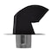 Imperial Mfg Imperial Premium 9 in. L X 4 in. D Black/Silver Galvanized Steel Roof Cap with Collar VT0640 - alternate 5